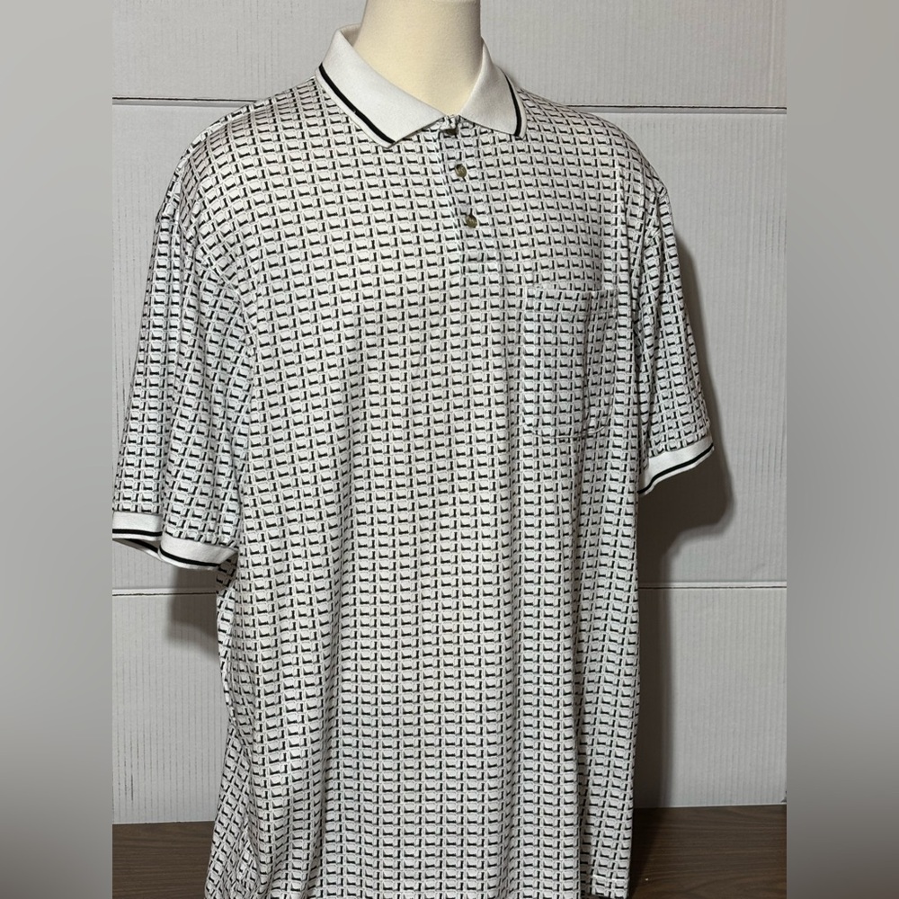 Michael Austin Golf Shirt⛳ 4X black & white excellent condition